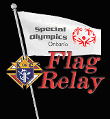 K of C Flag Relay for Special Olympics